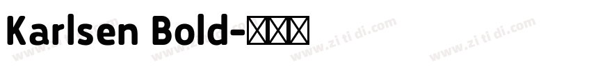 Karlsen Bold字体转换